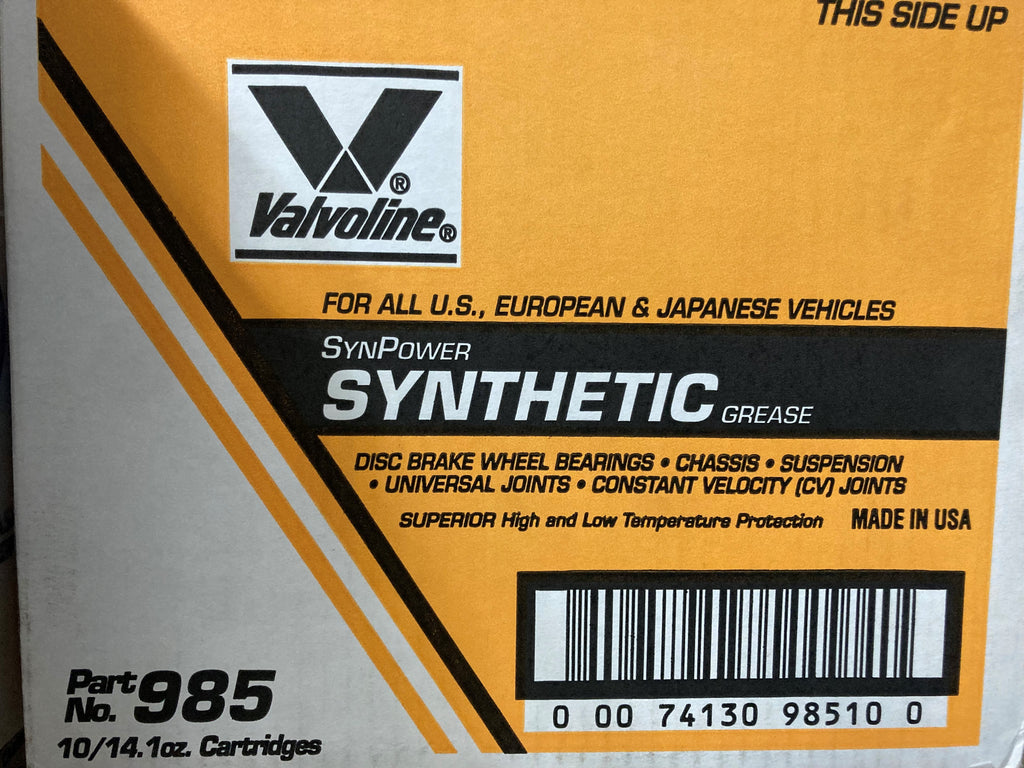 VALVOLINE SYNPOWER SYNTHETIC GREASE 50 TUBE CASE