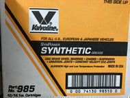 VALVOLINE SYNPOWER SYNTHETIC GREASE 50 TUBE CASE